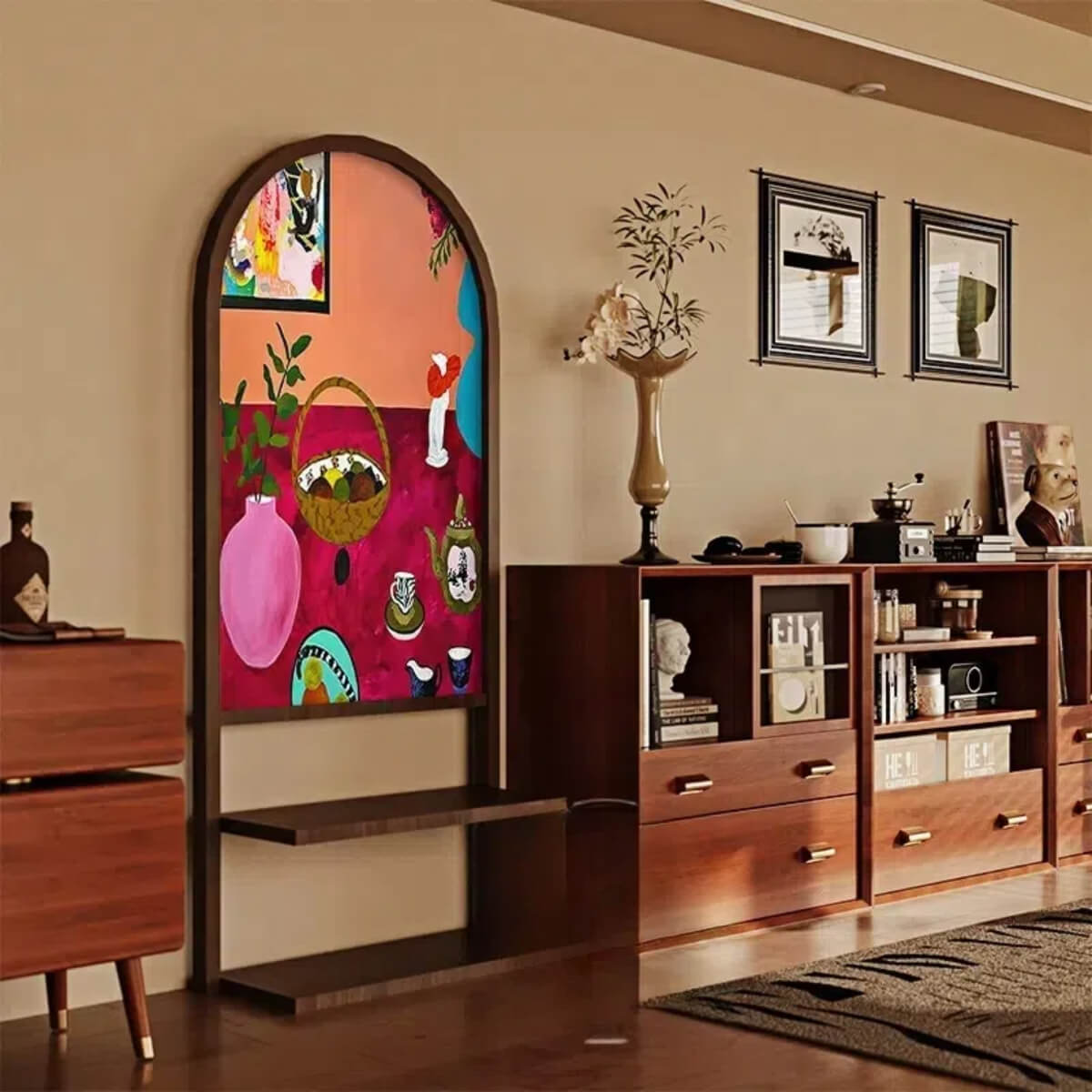 French Matisse Oil Painting Room Divider