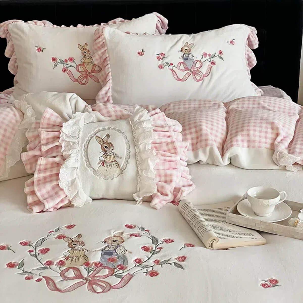 Dreamy Bunny Garden Bedding Set