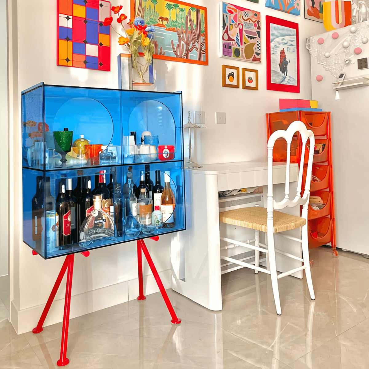 Modern Acrylic Storage Cabinet