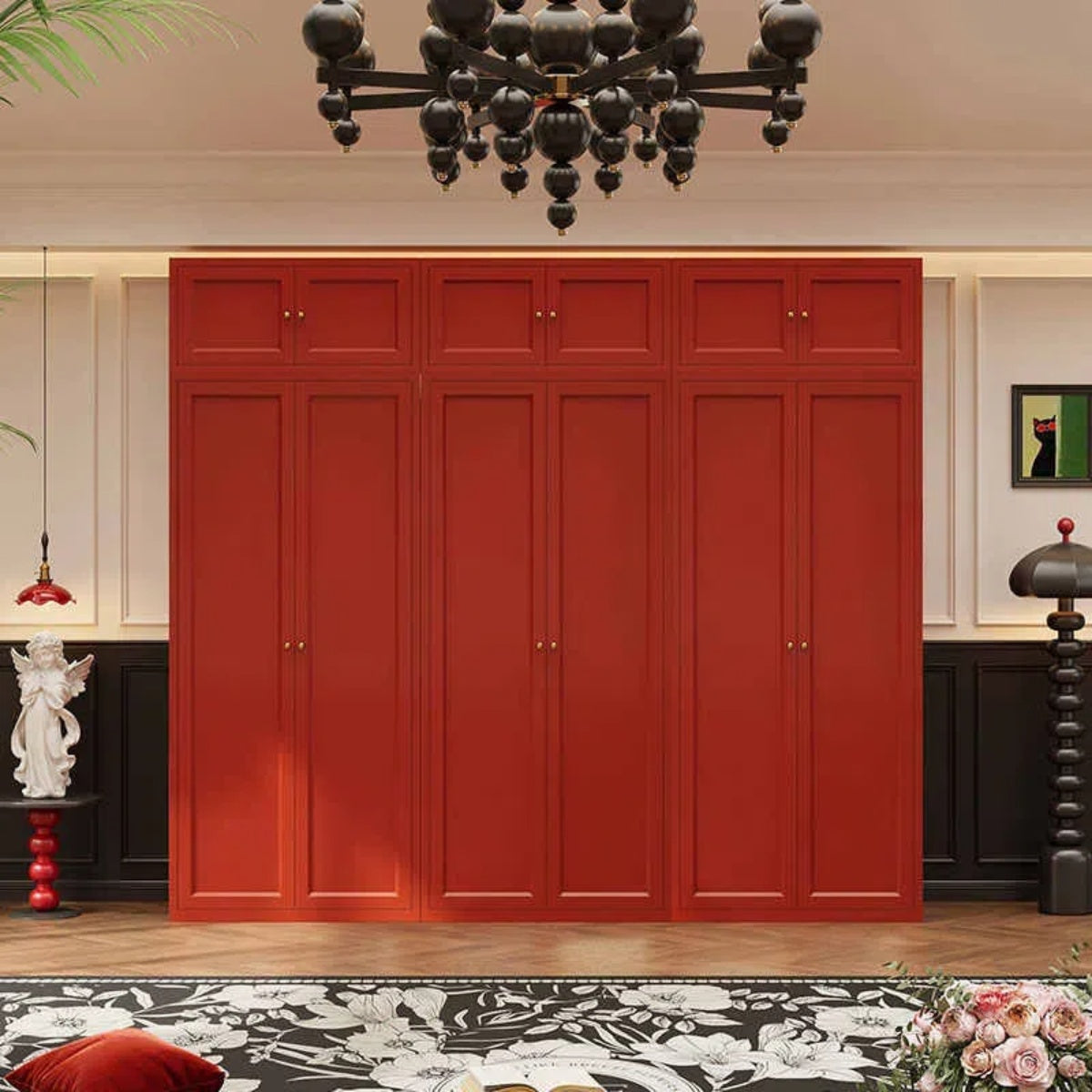 French Vintage Steel Wardrobe