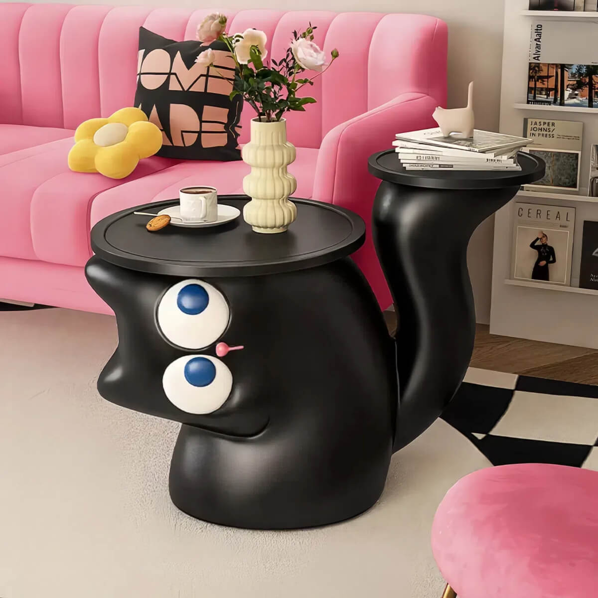Playful Cat Eyes Side Table