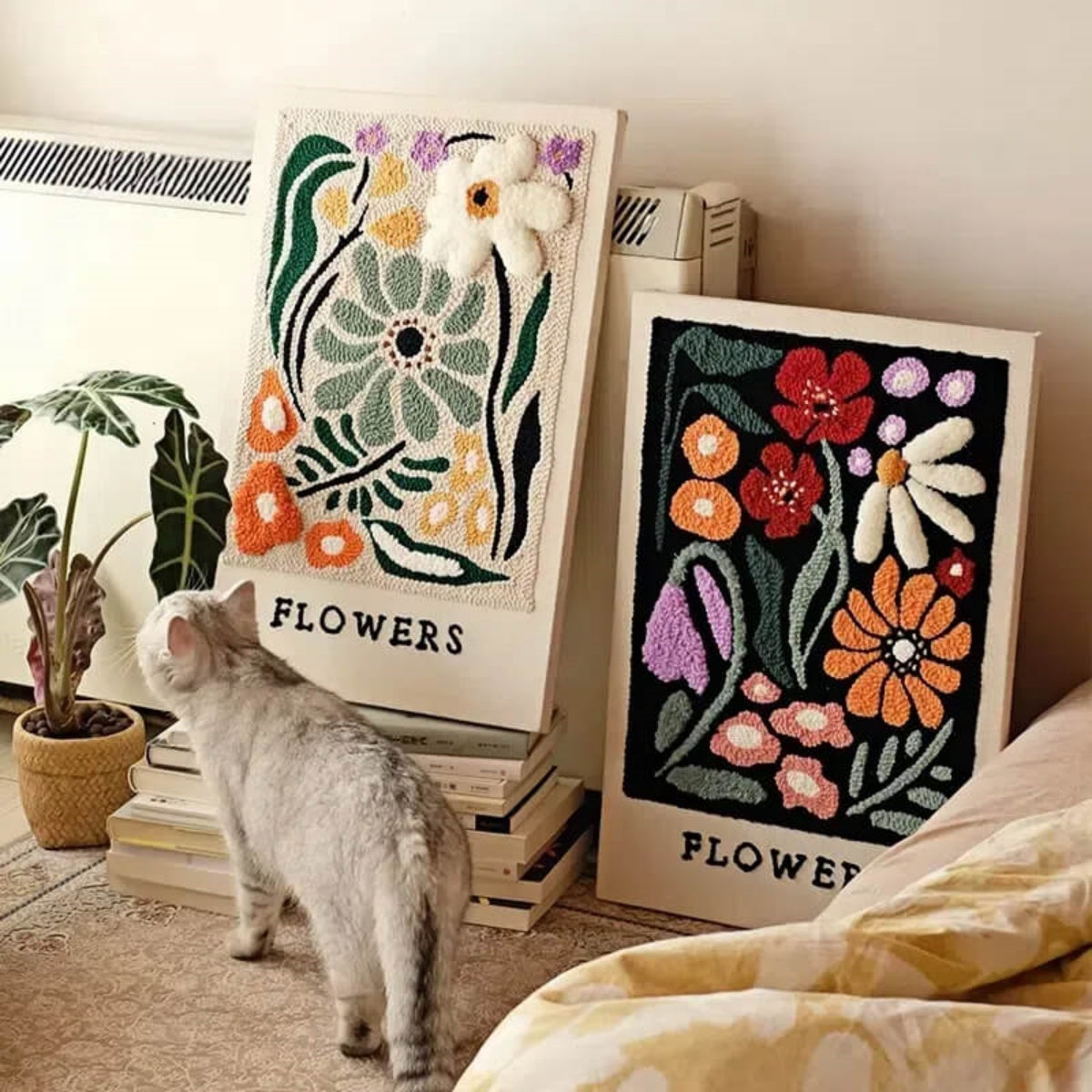 Floral DIY Punch Needle Embroidery Kit