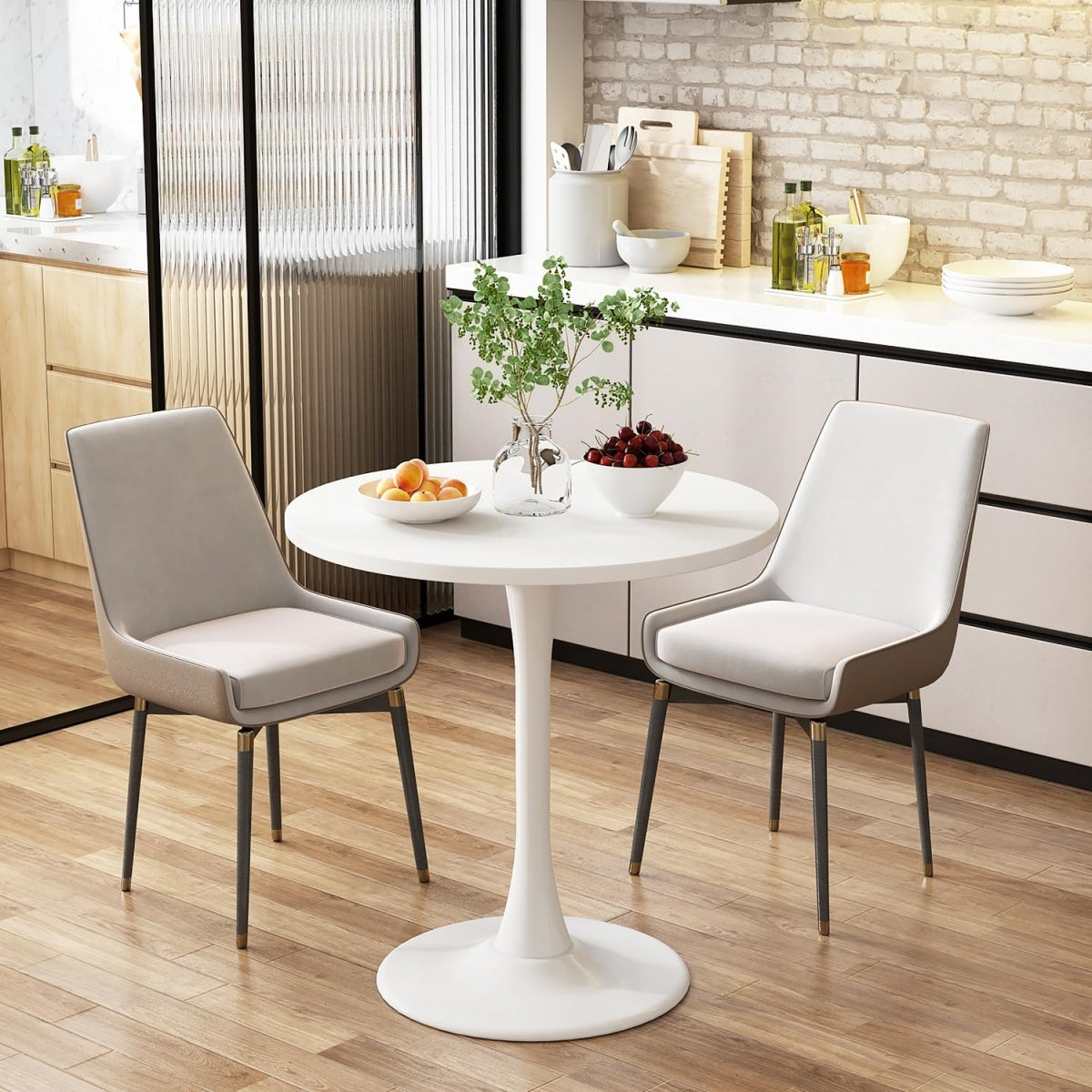 Soleil Sculpted Tulip Dining Table