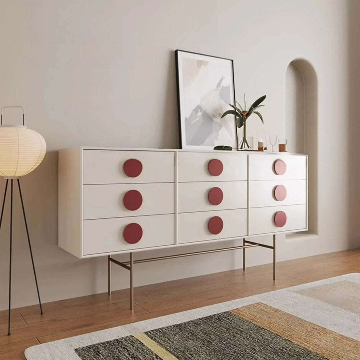 Modern Nordic Wooden Chest of Drawers