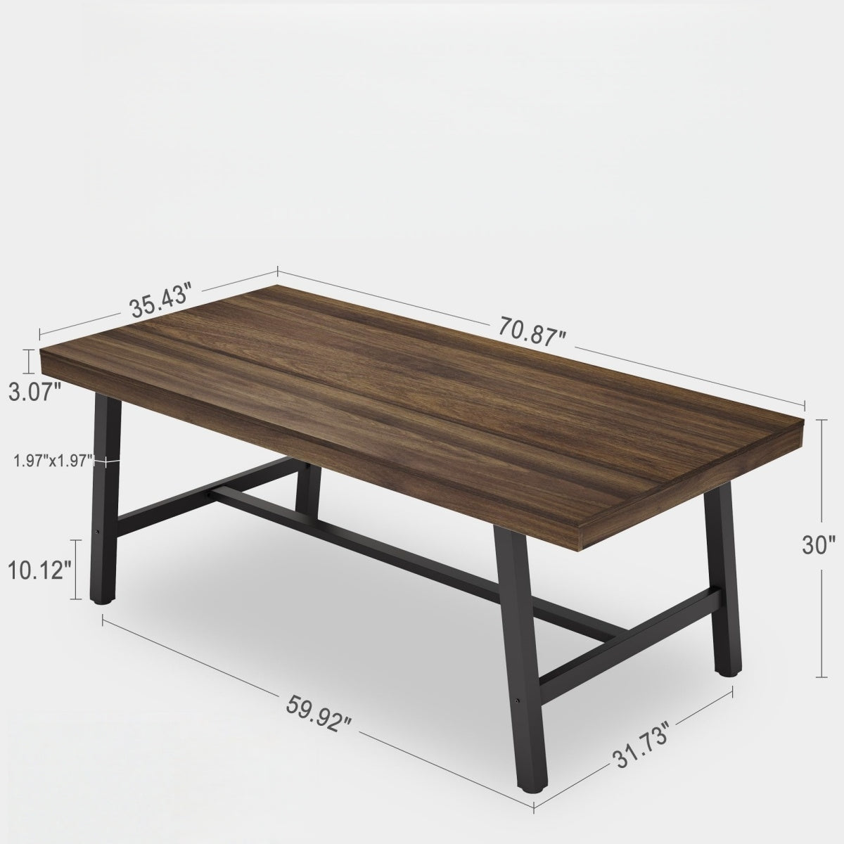 Ridge Industrial Dining Table