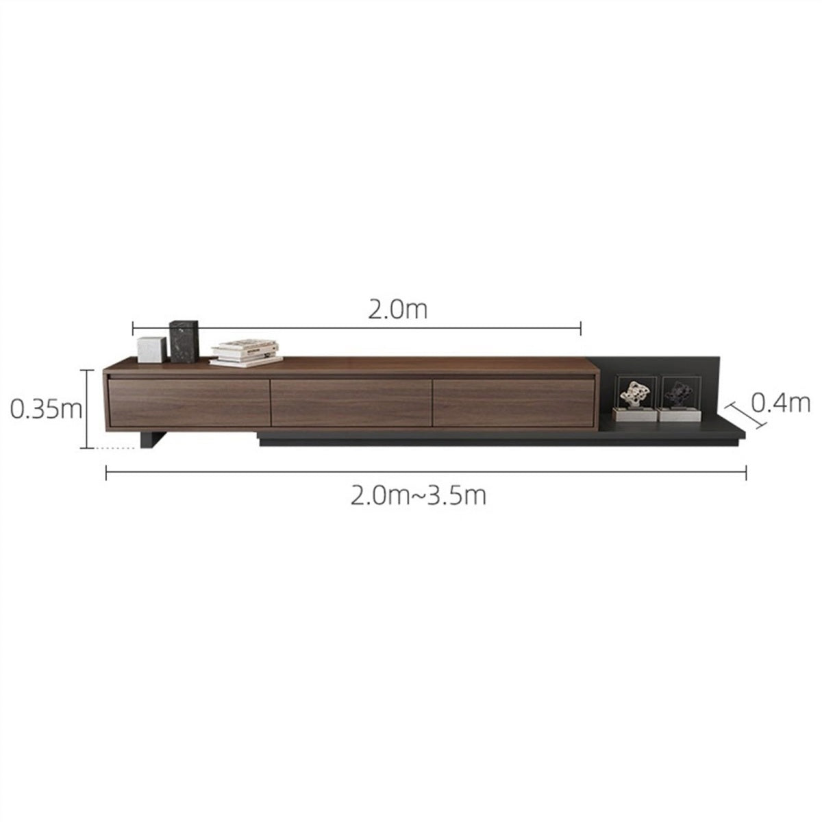 Modern Retractable Floor TV Stand