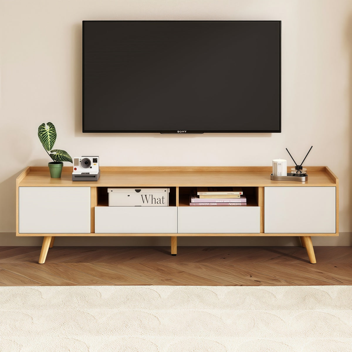 Harper Woodgrain TV Stand