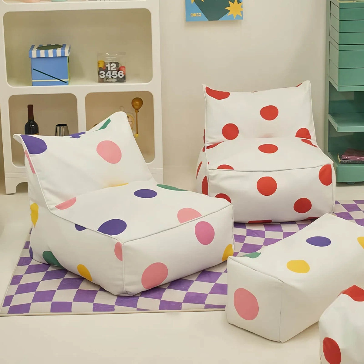 Polka Pop Bean Sofa (Multiple Colors)