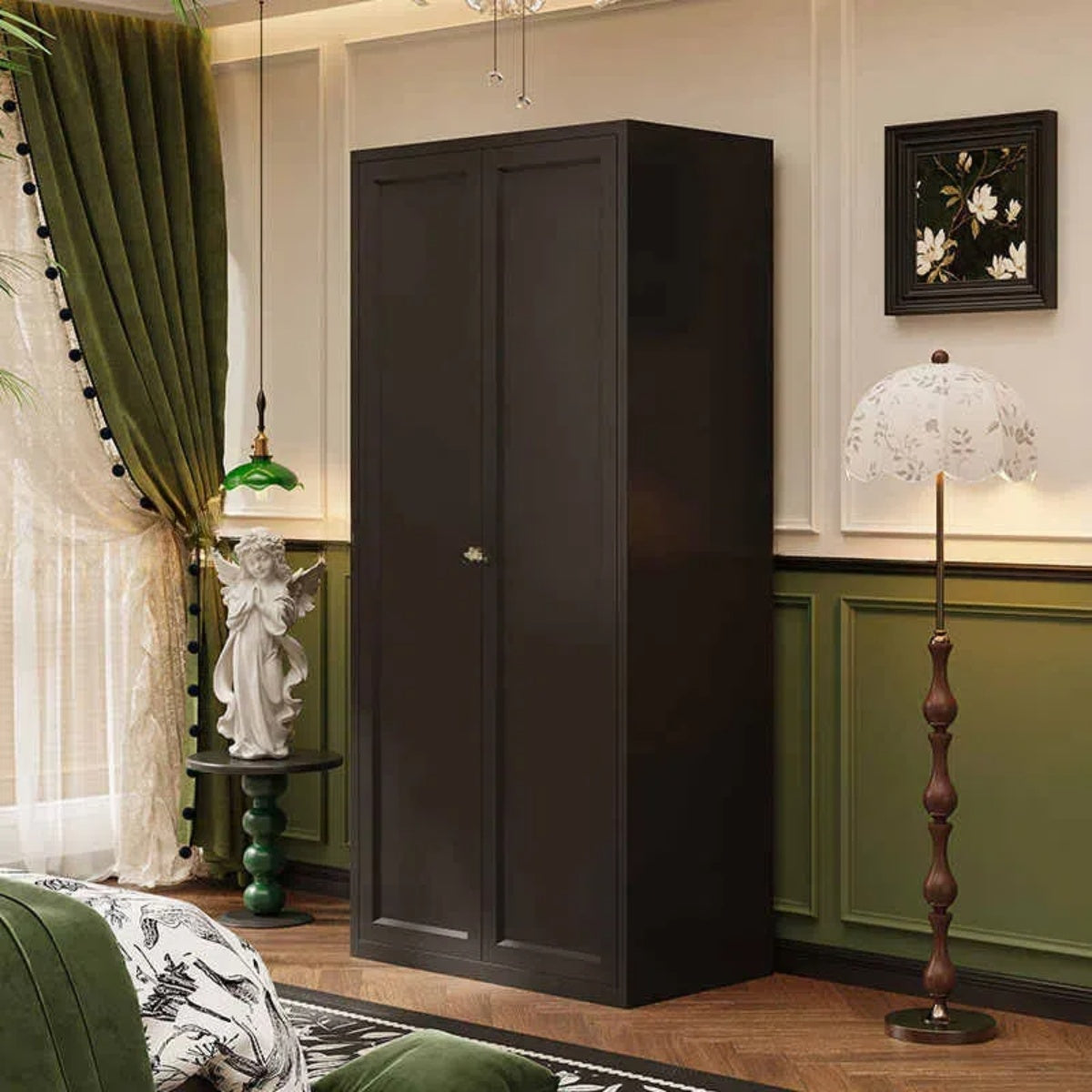 French Vintage Steel Wardrobe