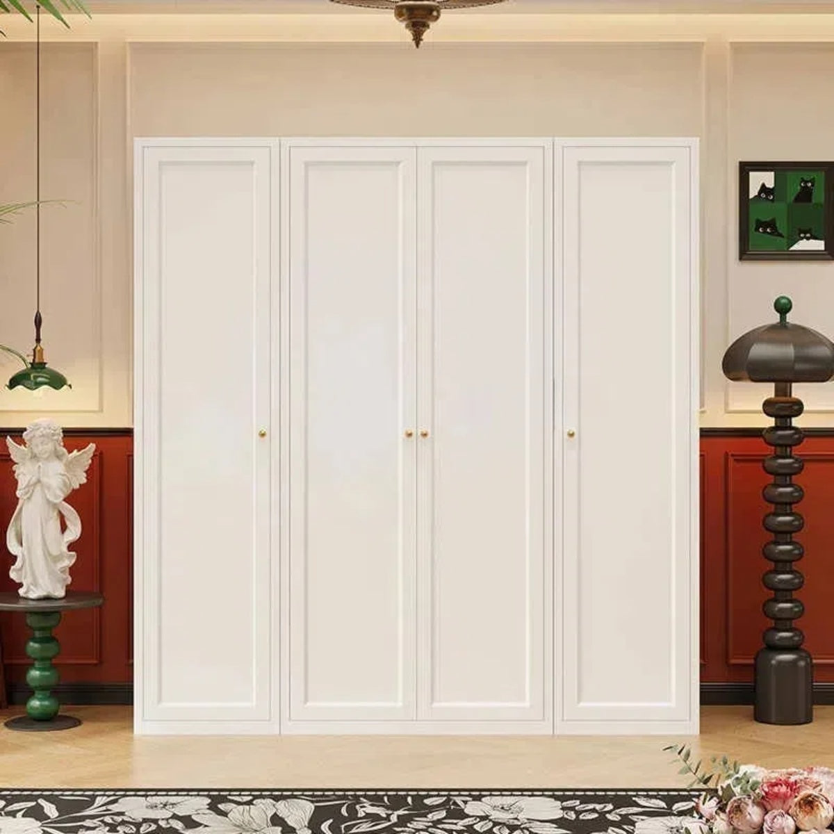 French Vintage Steel Wardrobe