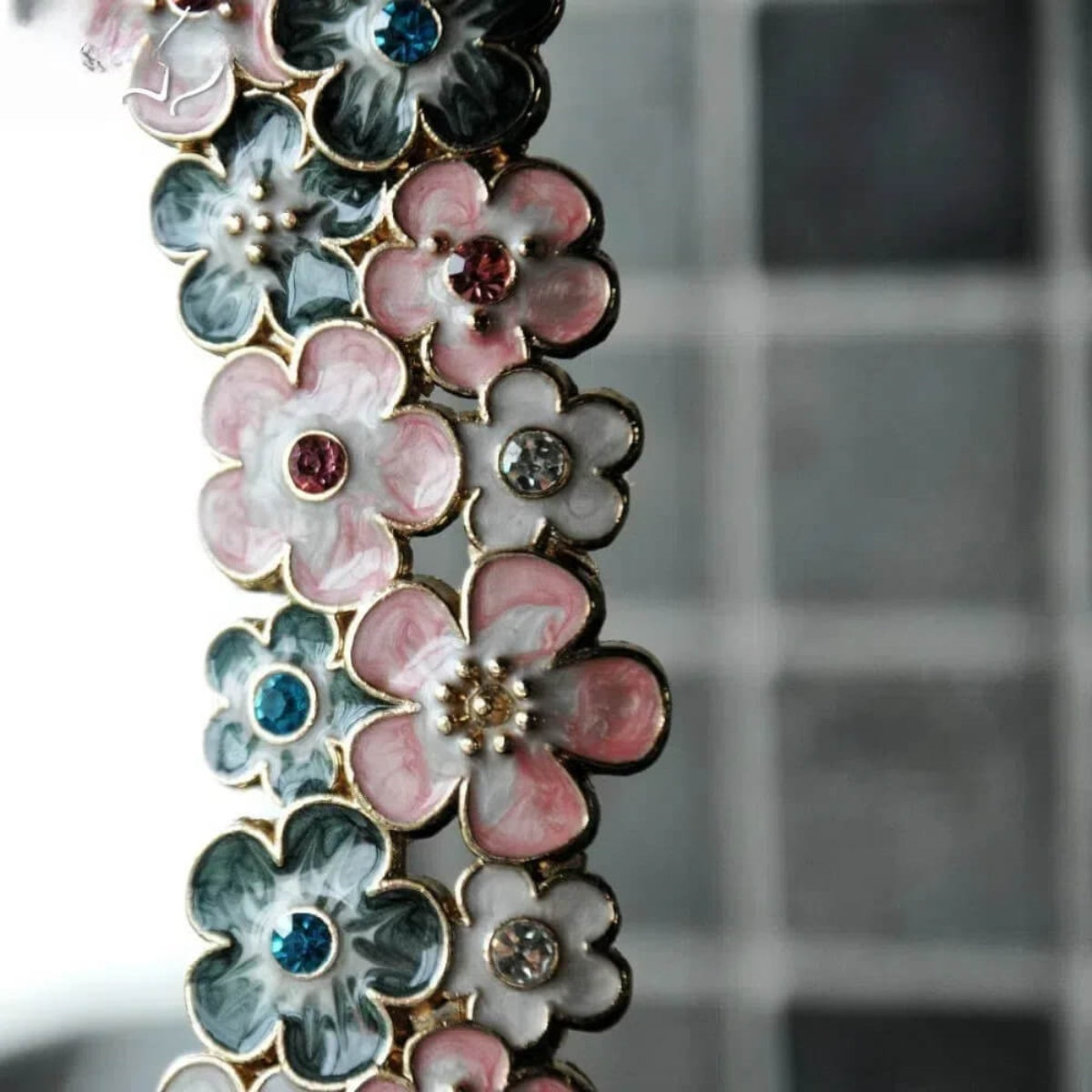 Royal Bloom Vintage Vanity Mirror