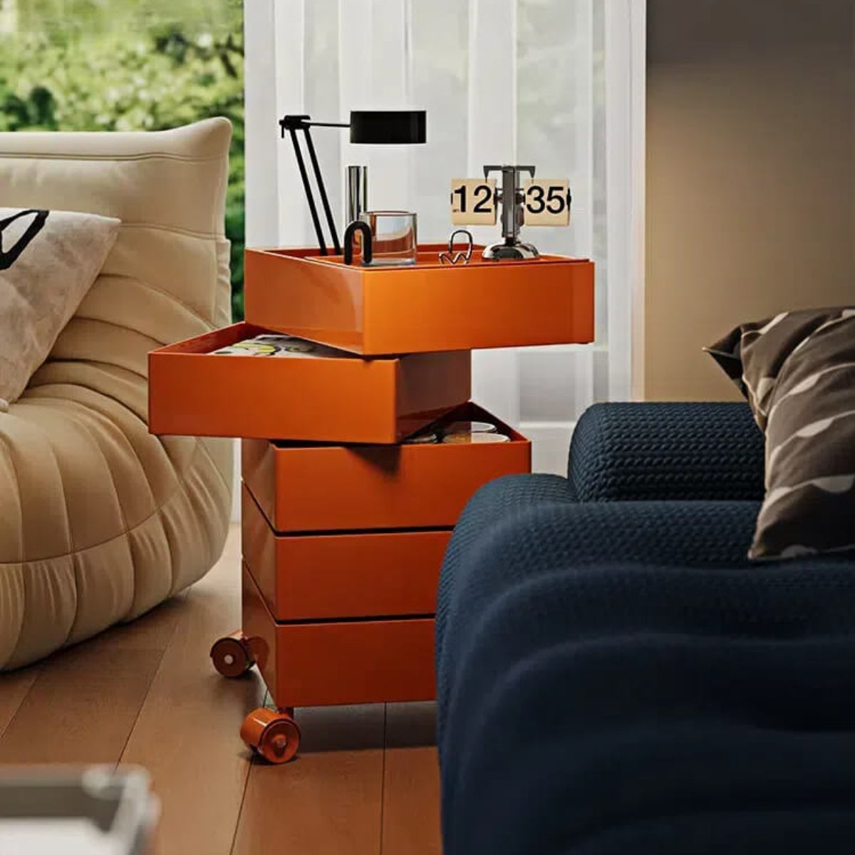 Chic Nordic Rotating Storage Cabinet