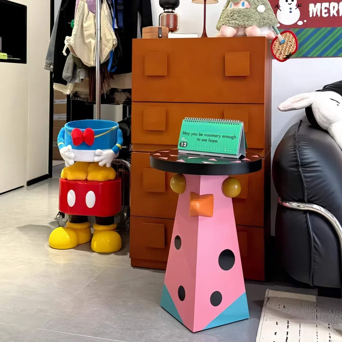 Dopamine Bird Art Side Table