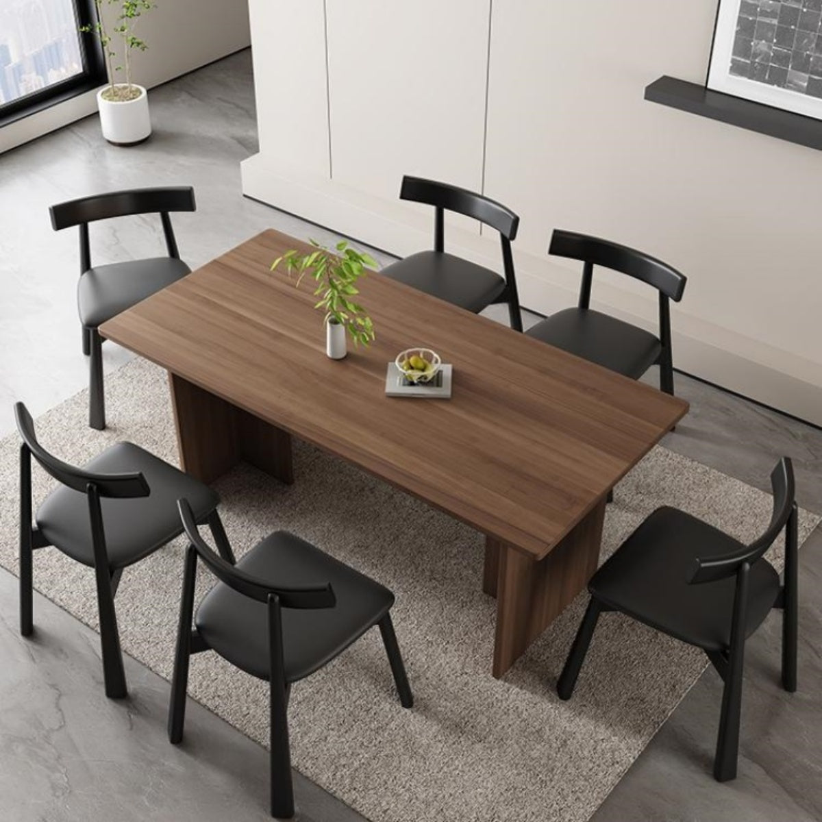 Japandi Solid Wood Dining Chair