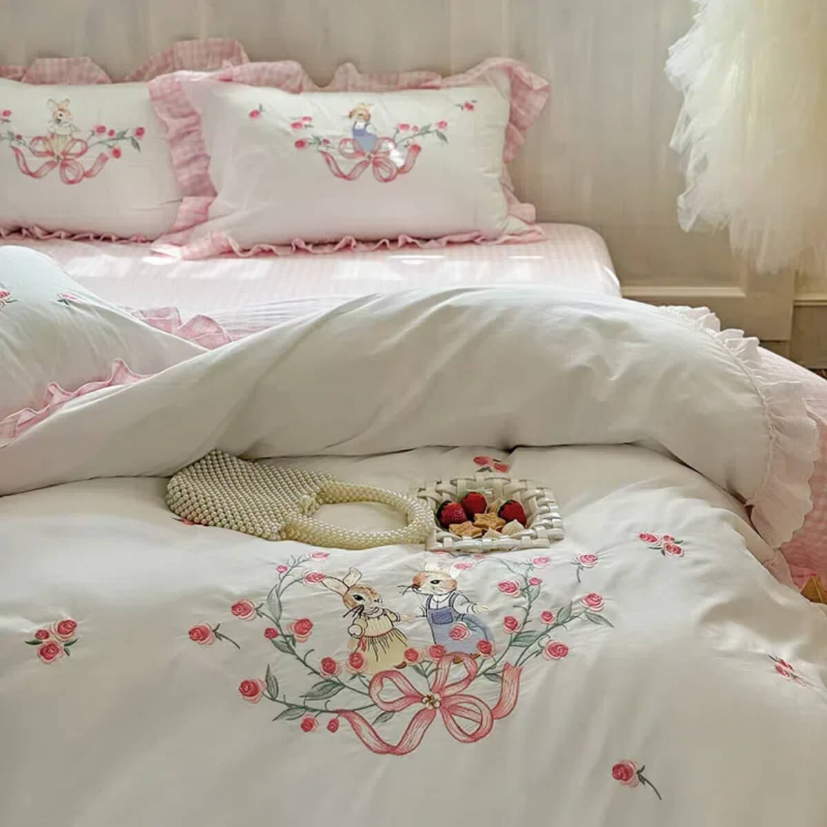 Dreamy Bunny Garden Bedding Set