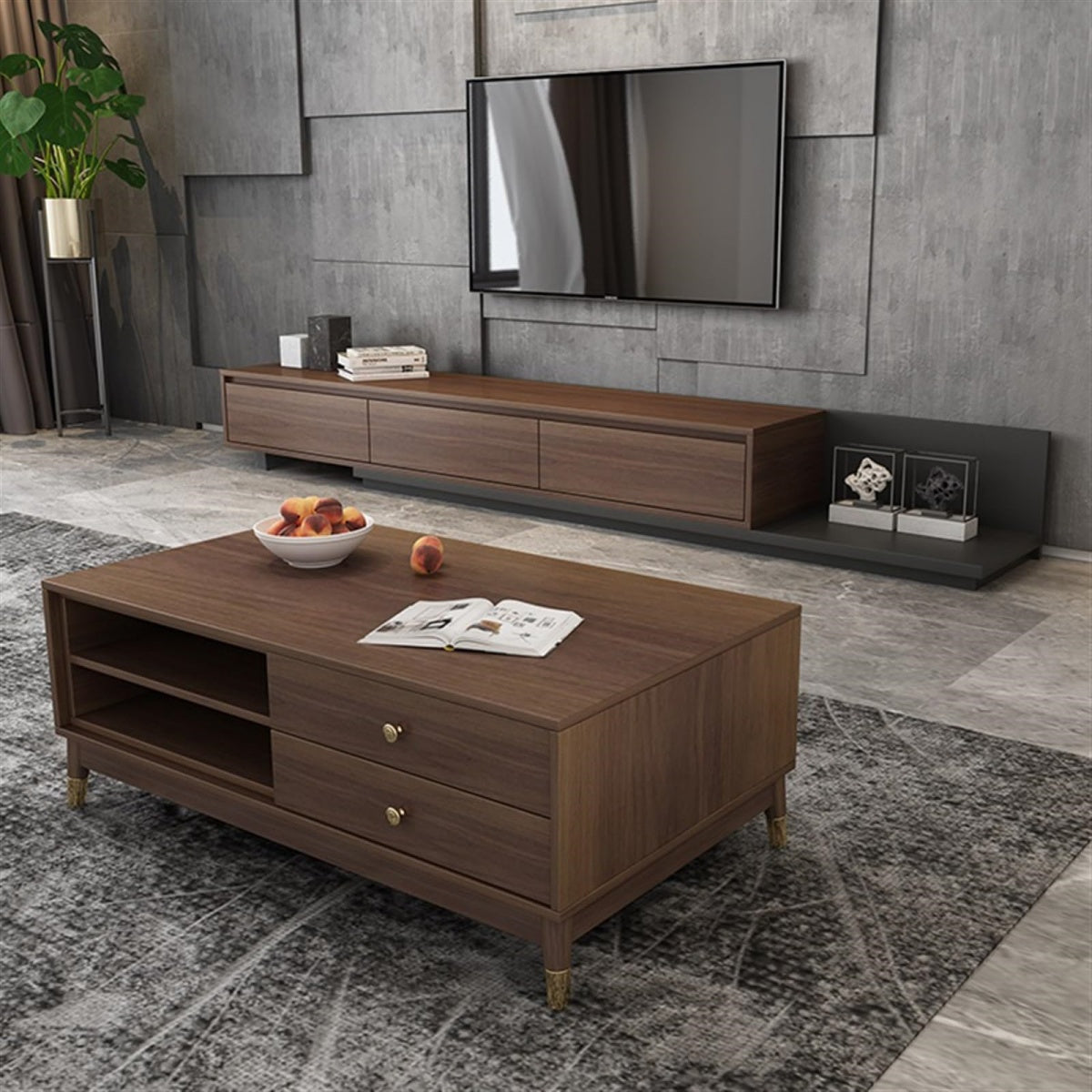 Modern Retractable Floor TV Stand