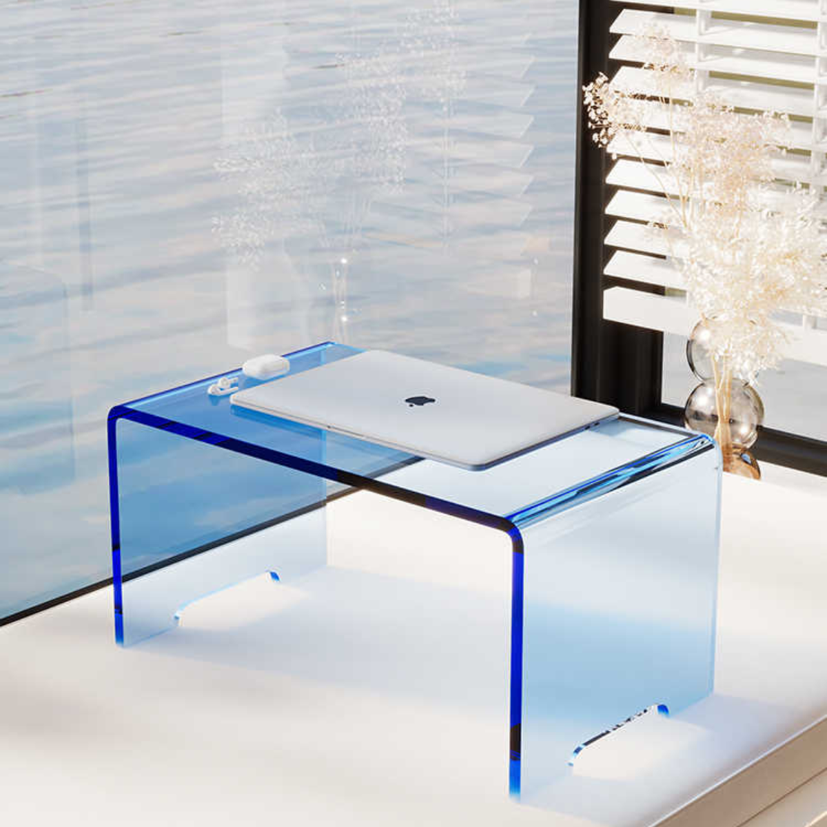 Gradient Glow Acrylic Side Table
