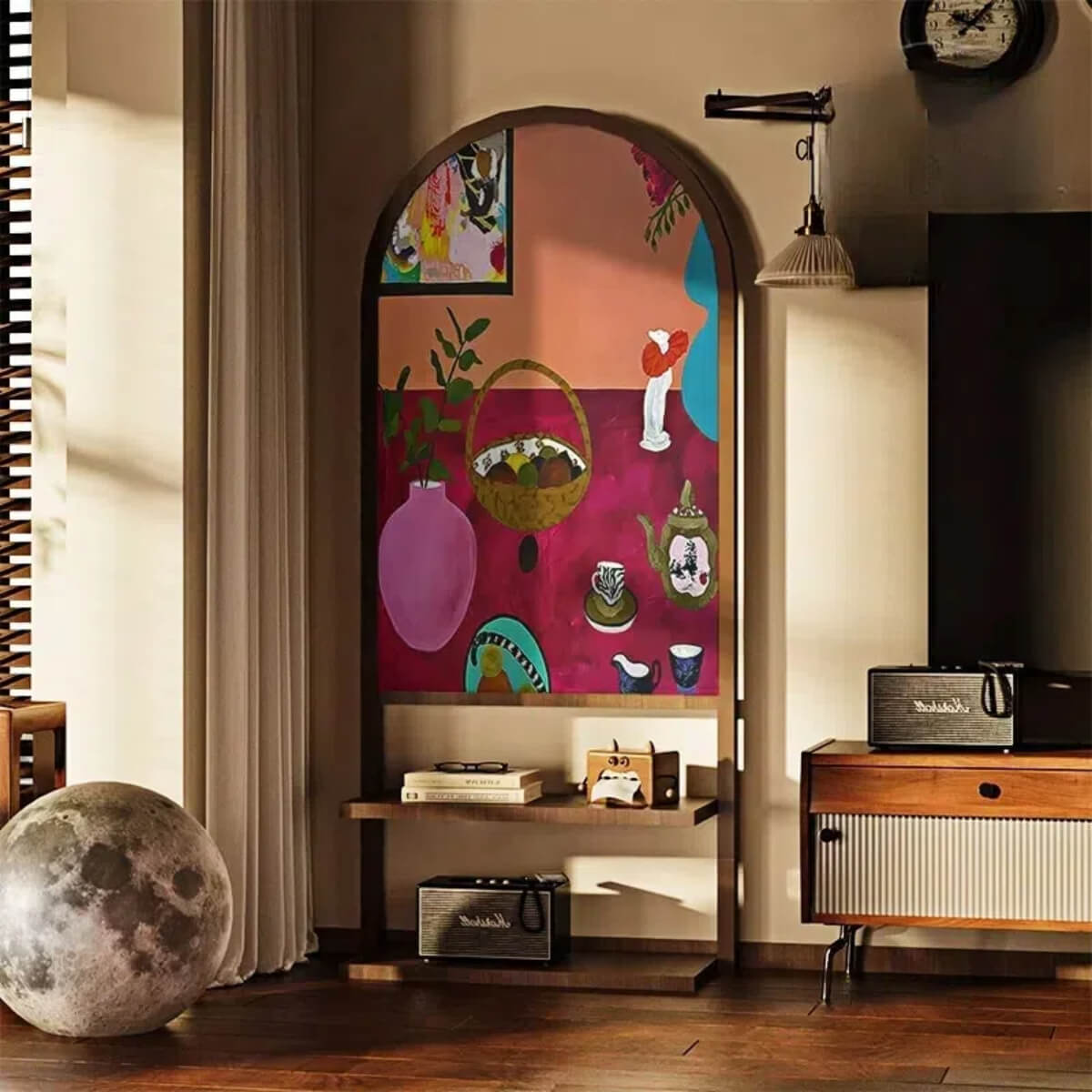 French Matisse Oil Painting Room Divider