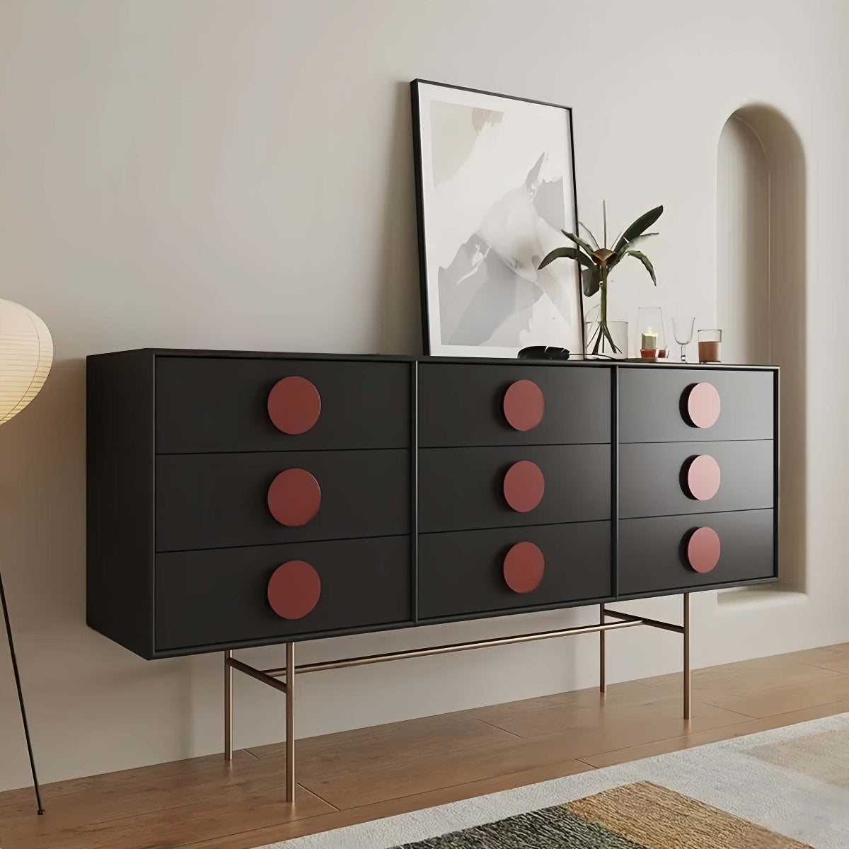 Modern Nordic Wooden Chest of Drawers