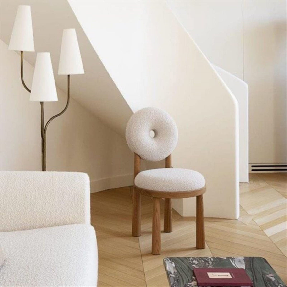 Nora Lux Lambswool Dining Chair
