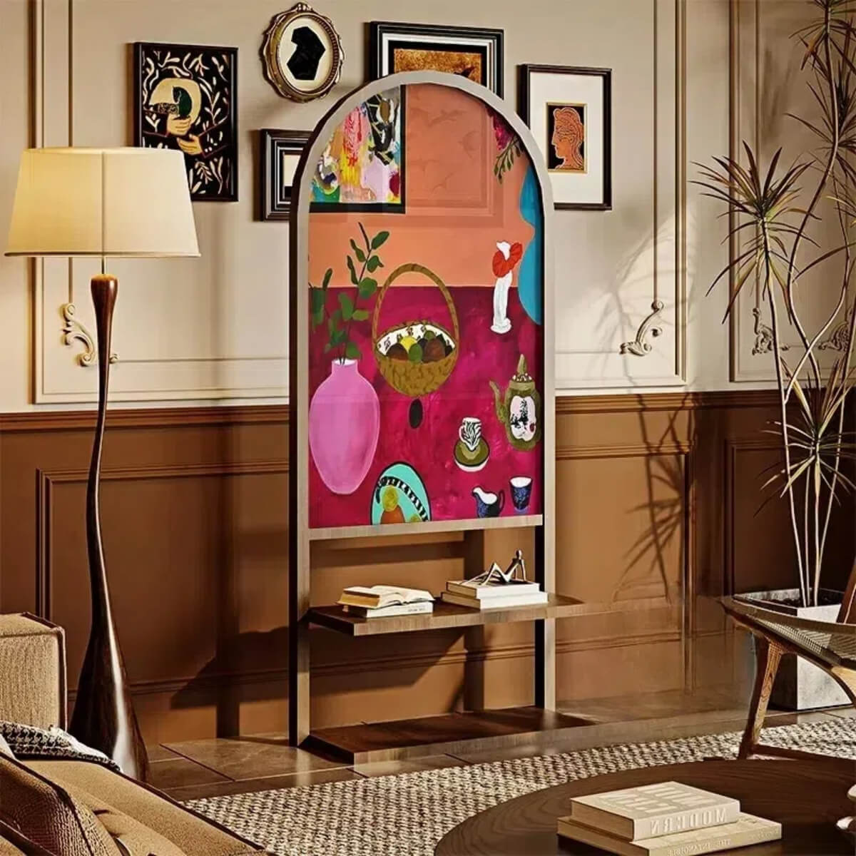 French Matisse Oil Painting Room Divider