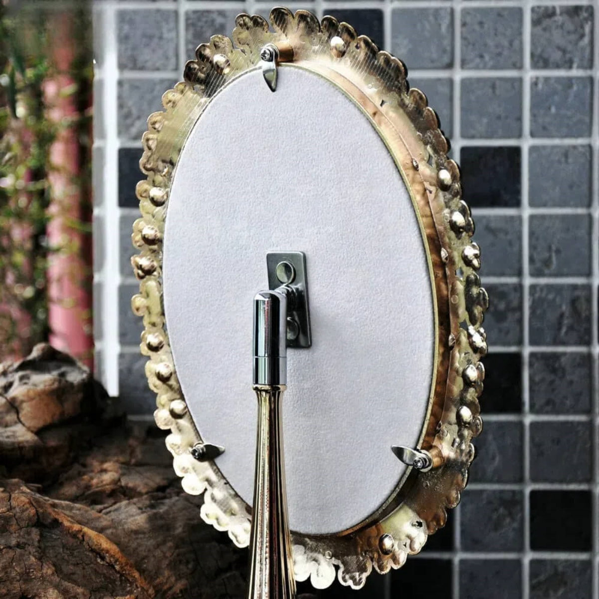 Royal Bloom Vintage Vanity Mirror