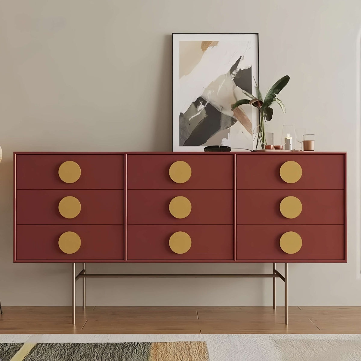 Modern Nordic Wooden Chest of Drawers