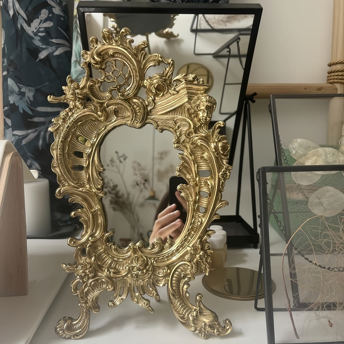 Clémence Brass Vanity Mirror