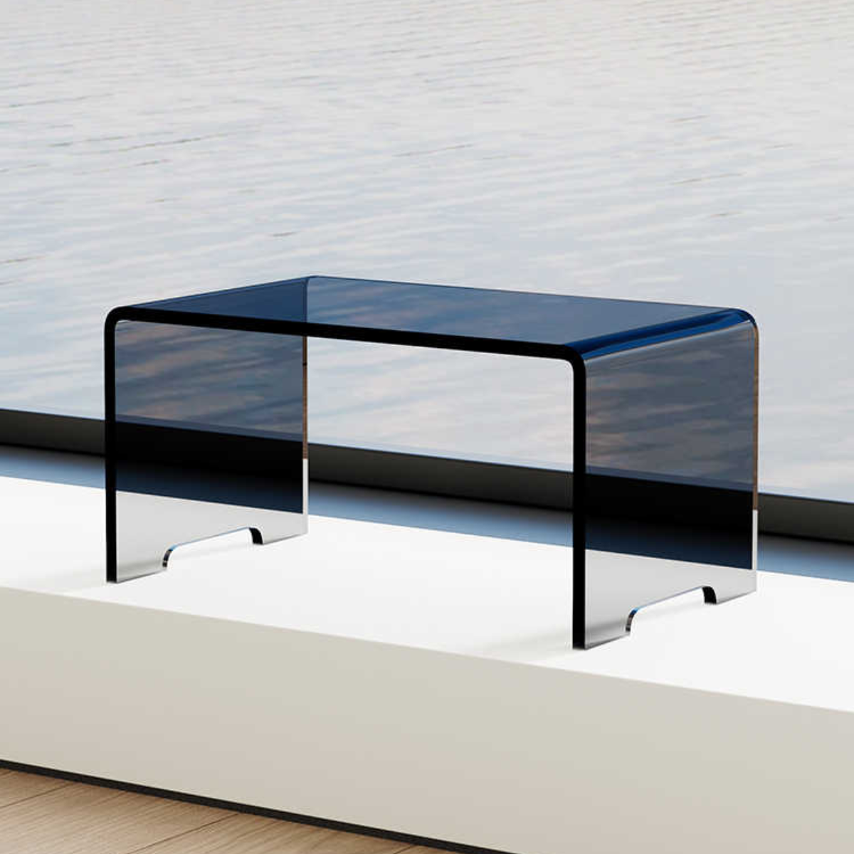 Gradient Glow Acrylic Side Table