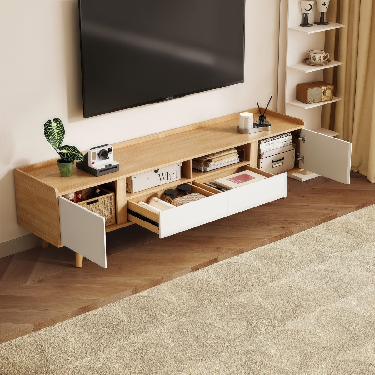 Harper Woodgrain TV Stand