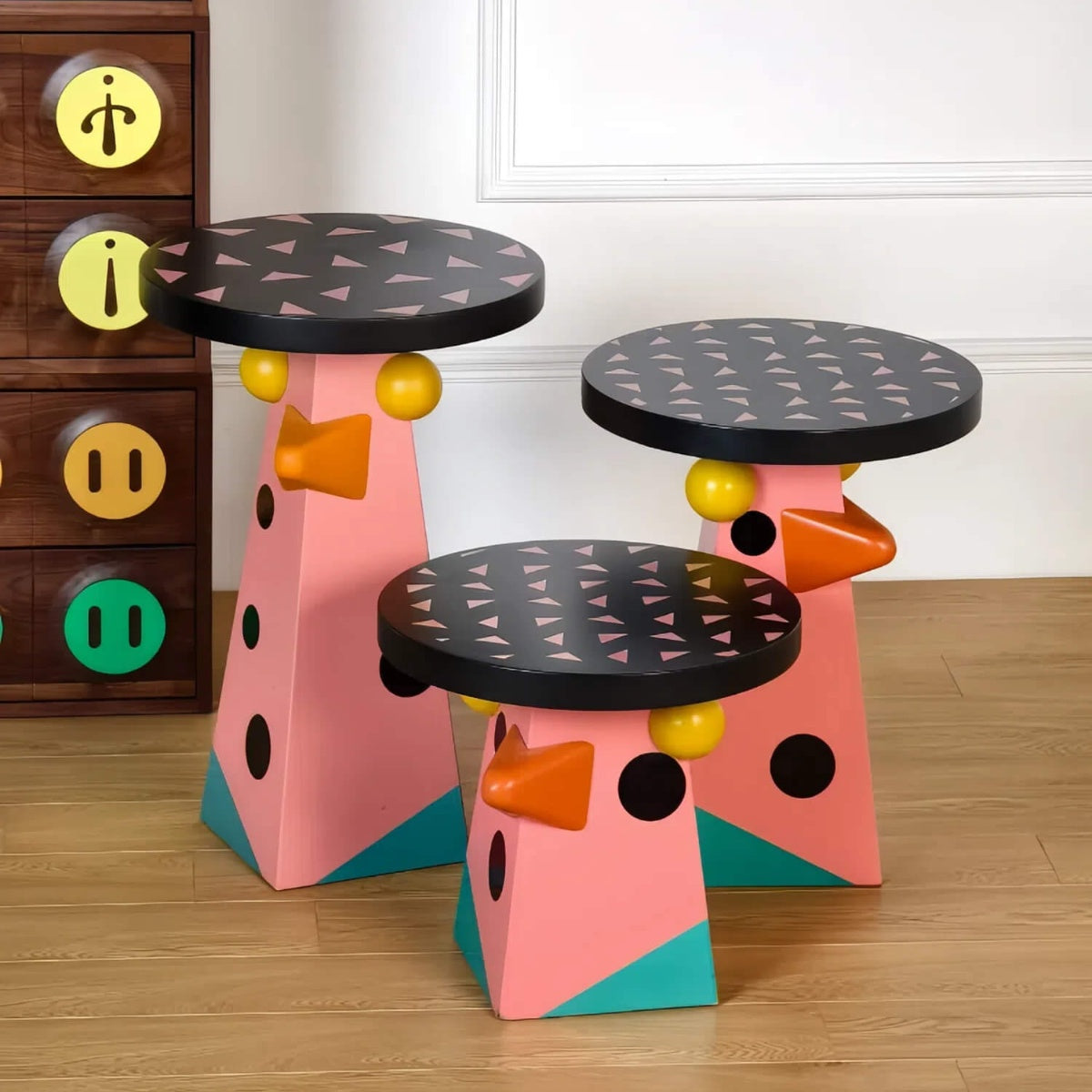 Dopamine Bird Art Side Table