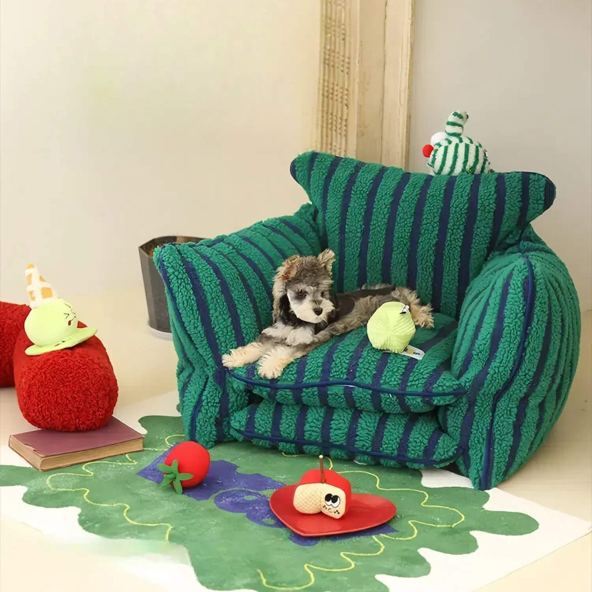 Dopamine Stripe Pet Sofa
