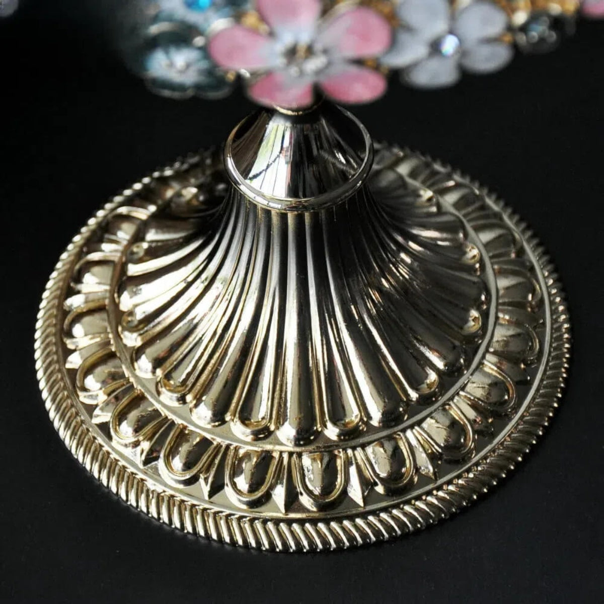 Royal Bloom Vintage Vanity Mirror