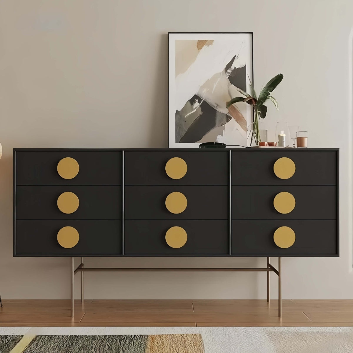 Modern Nordic Wooden Chest of Drawers