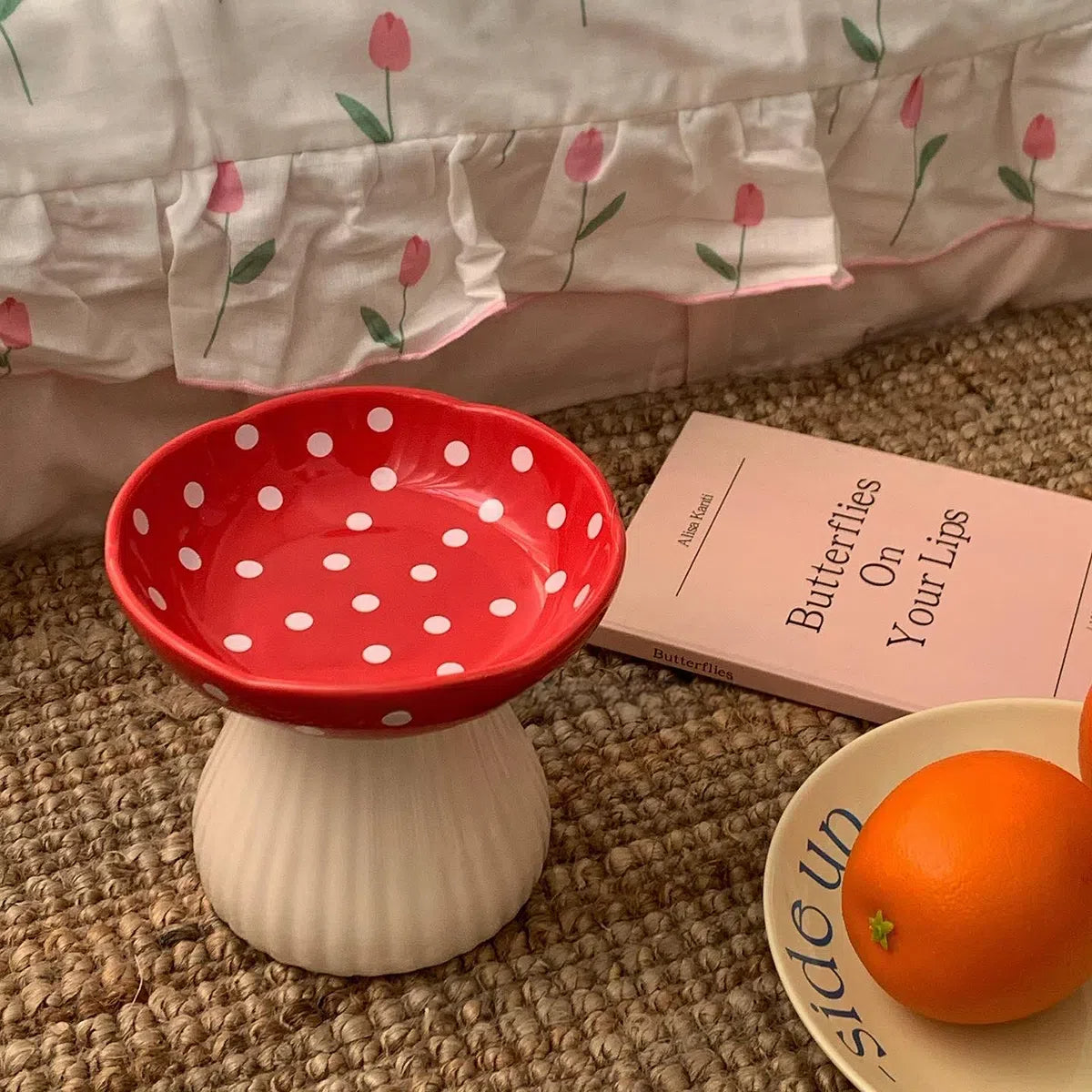 Toadstool pet bowl