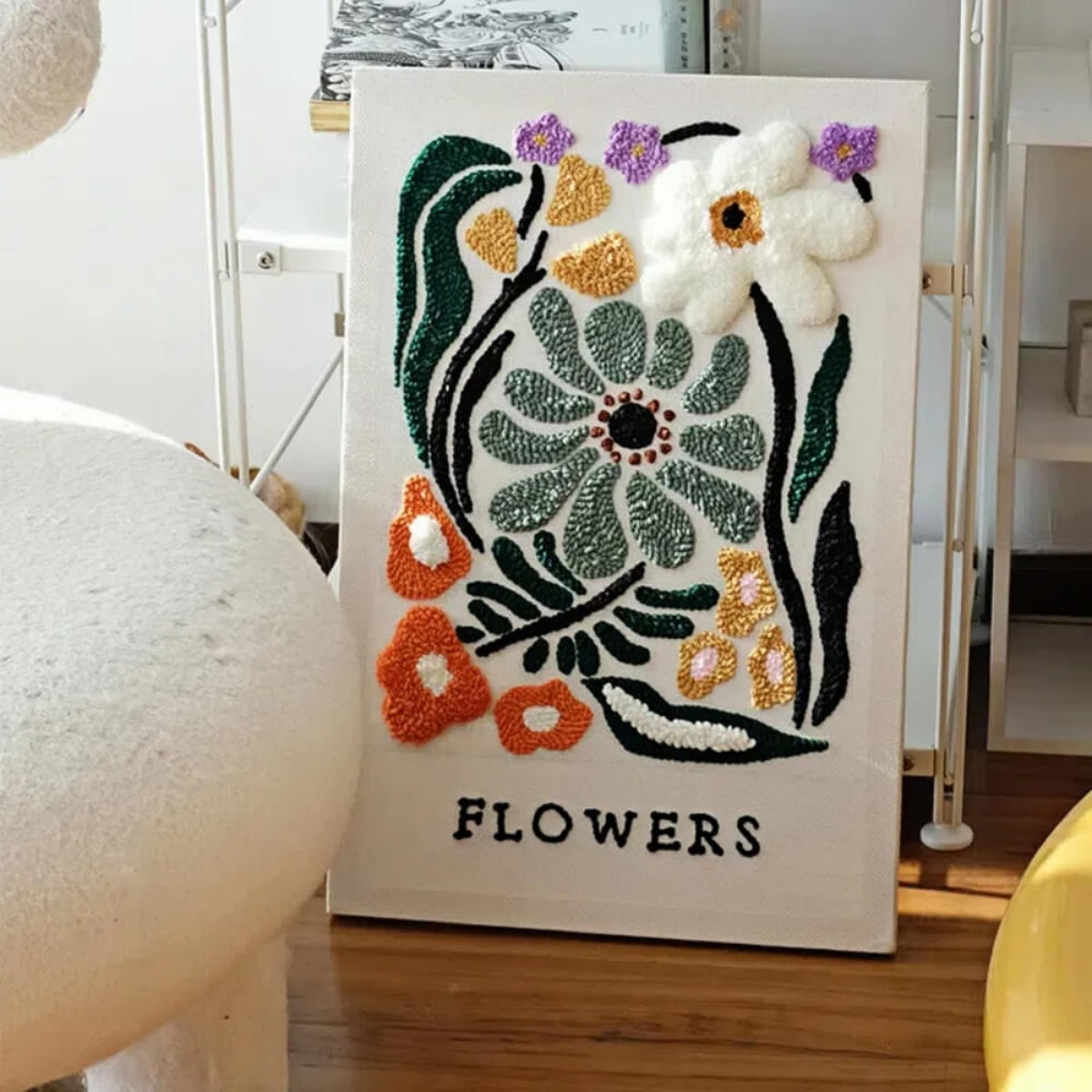 Floral DIY Punch Needle Embroidery Kit