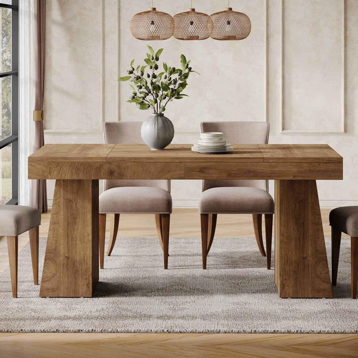 Tribesigns Mid-Century Dining Table