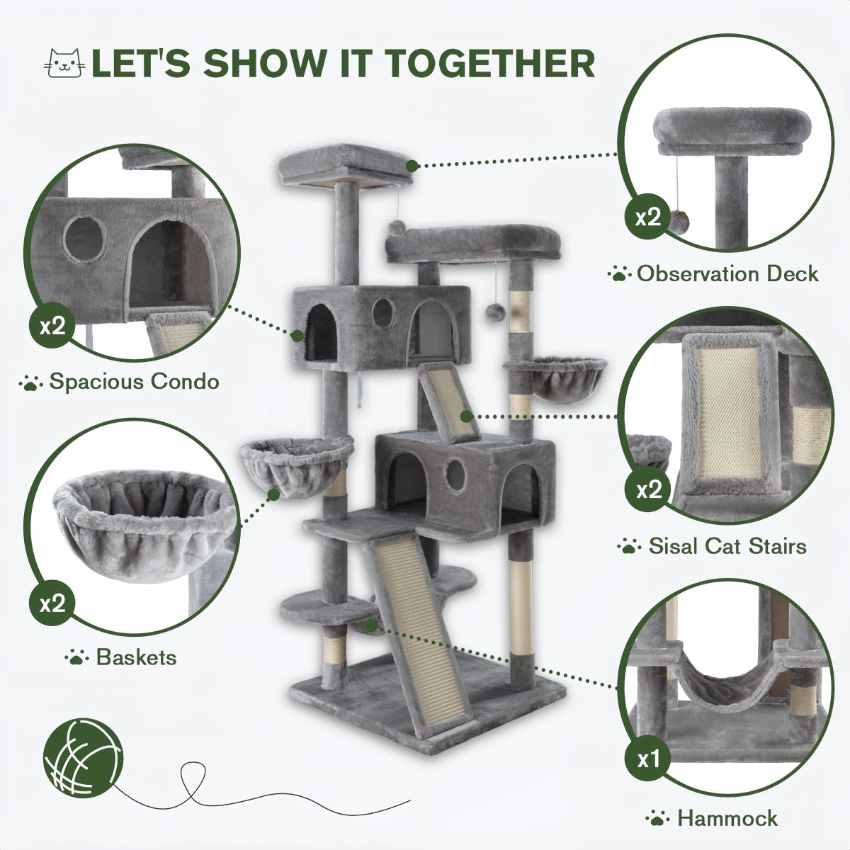 Deluxe Multi-Level Cat Tree