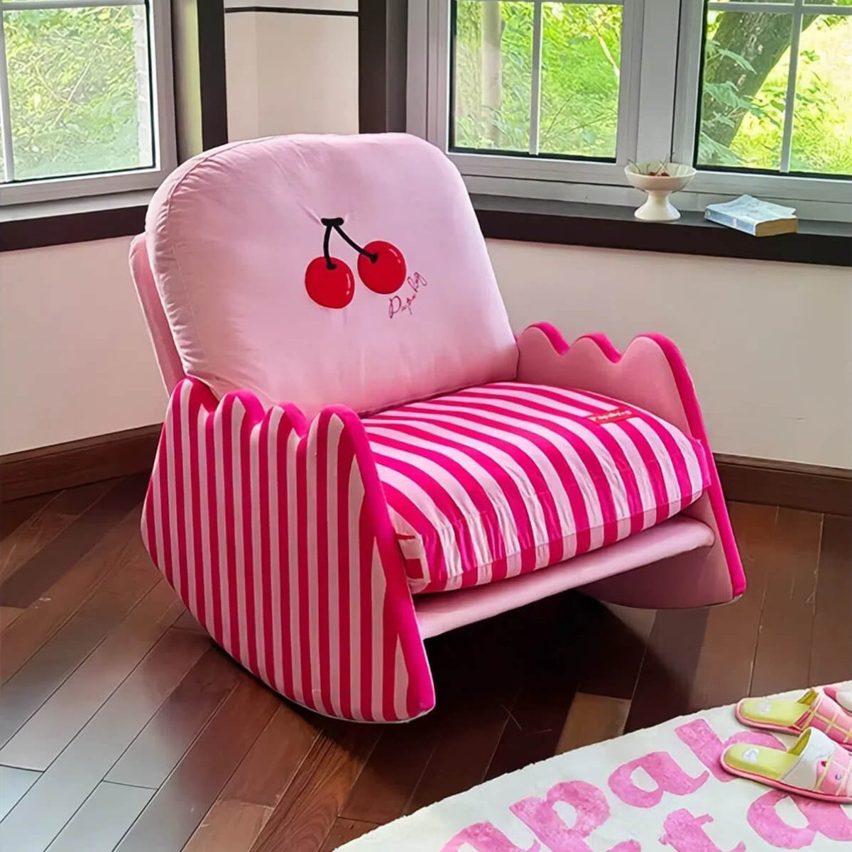 Cherry Blossom Pink Rocking Chair