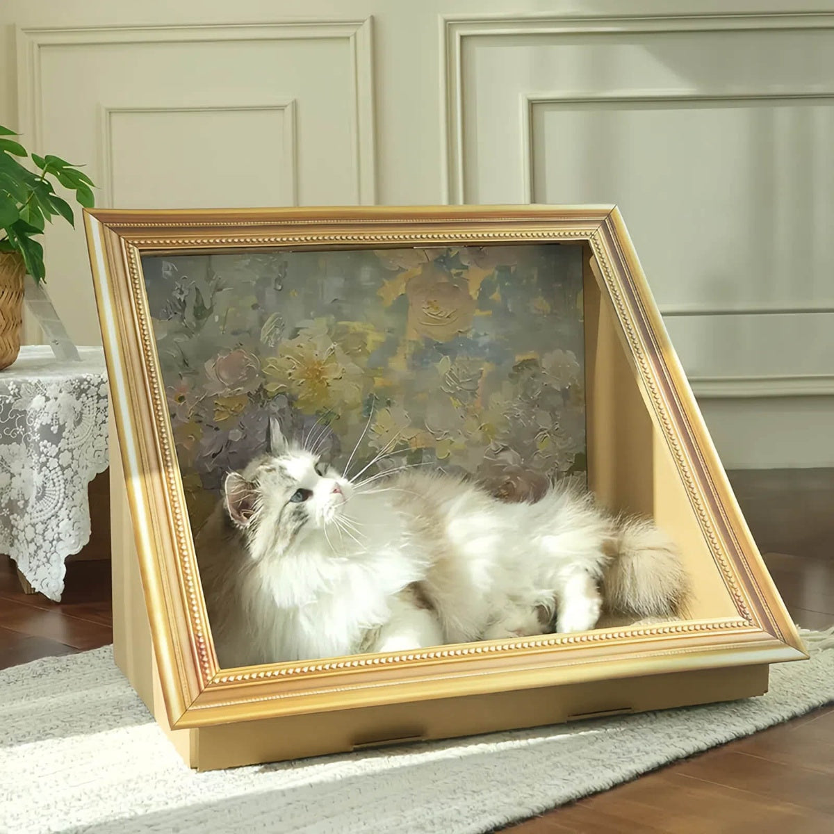 Oil Painting Cat Scratcher
