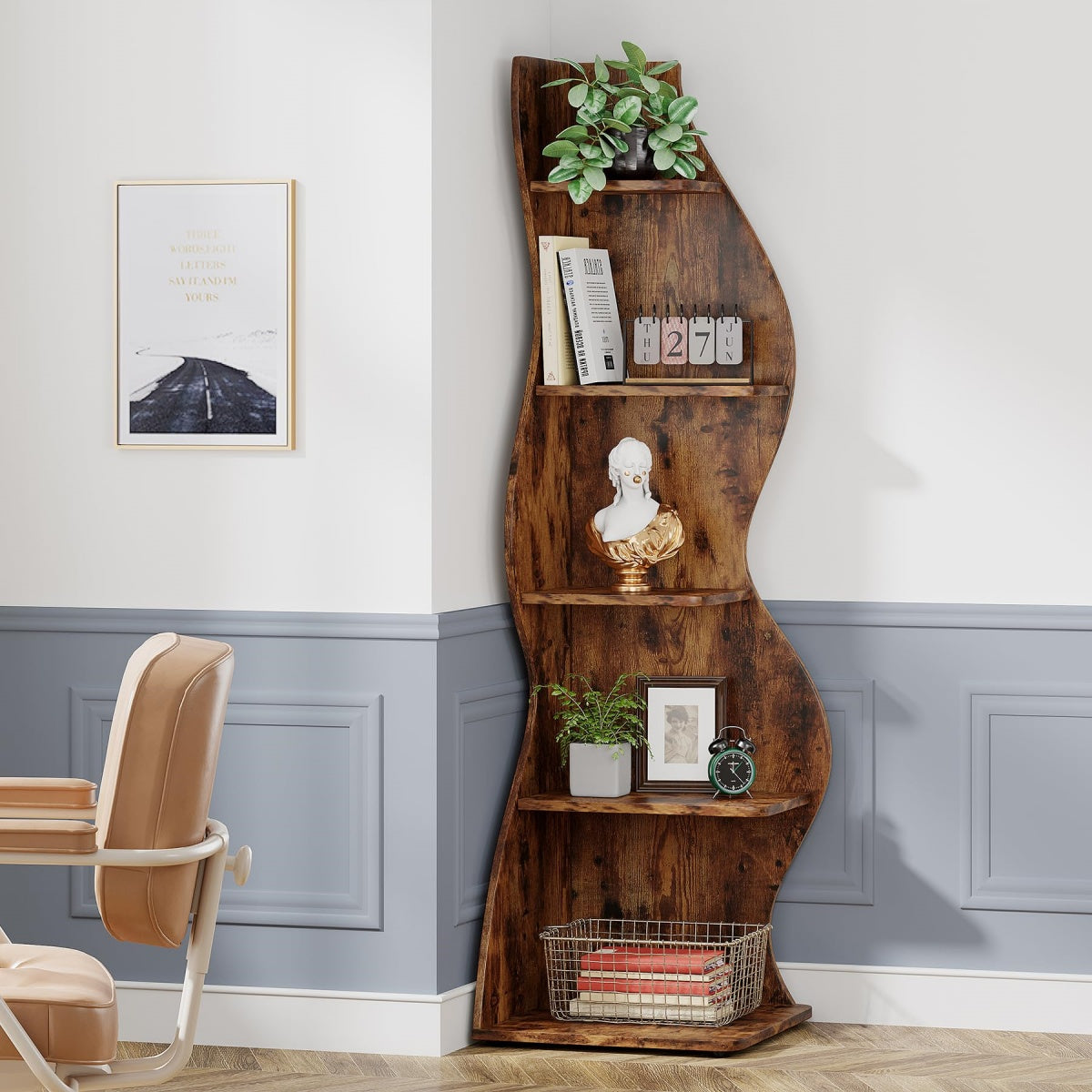 The Winding Grove Corner Shelf