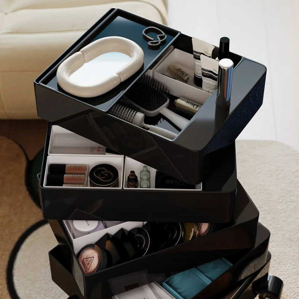 Chic Nordic Rotating Storage Cabinet