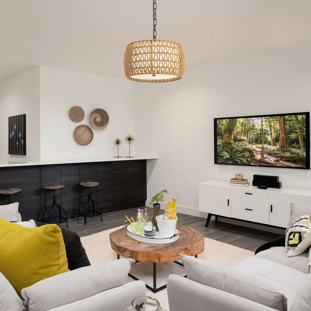 Boho Drum Pendant Light