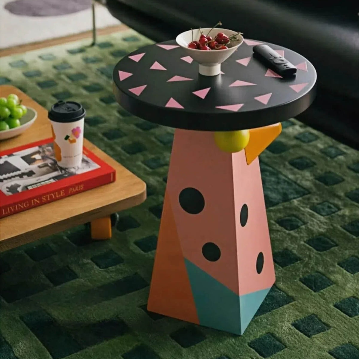 Dopamine Bird Art Side Table