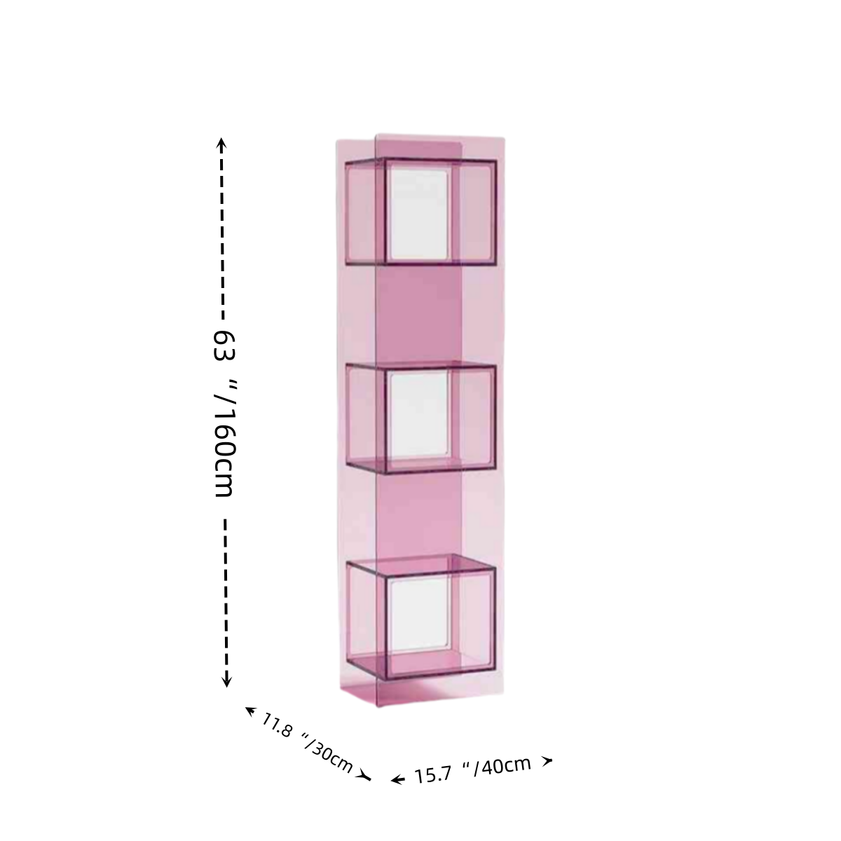 Stylish Acrylic Bookshelf & Display Rack