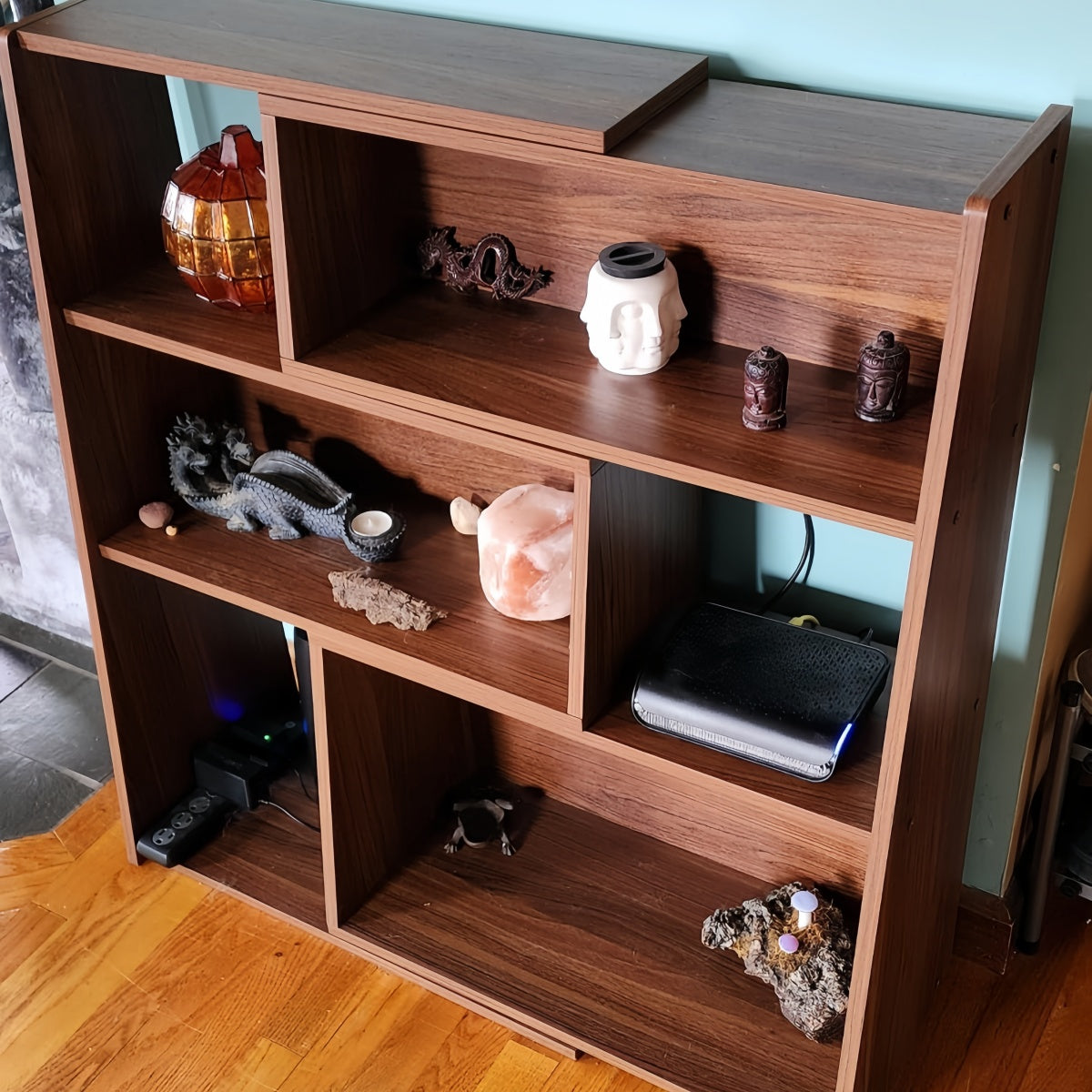 Modular Walnut Bookshelf