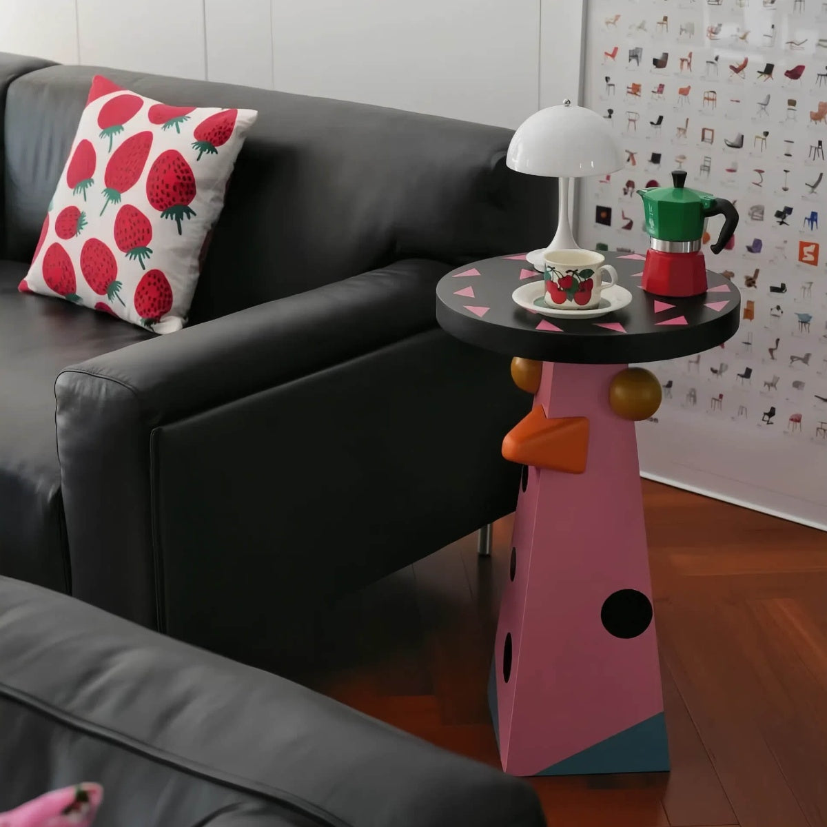 Dopamine Bird Art Side Table