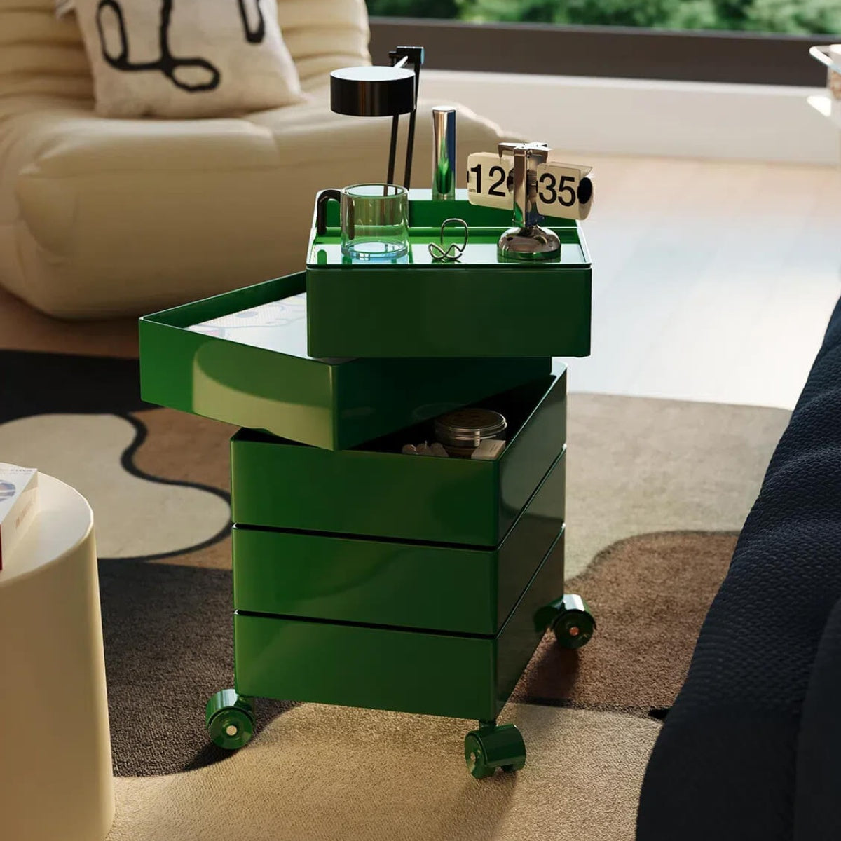 Chic Nordic Rotating Storage Cabinet