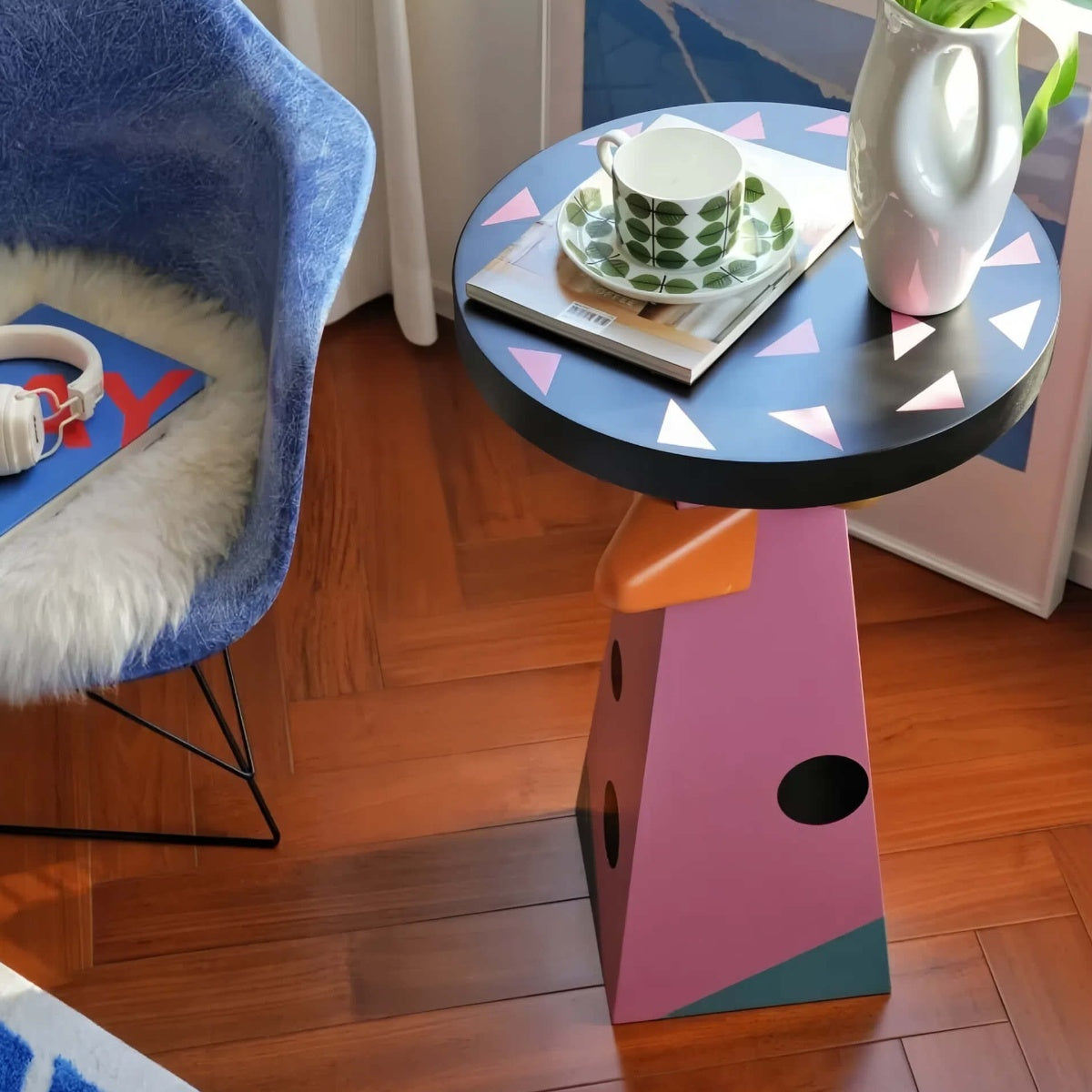 Dopamine Bird Art Side Table