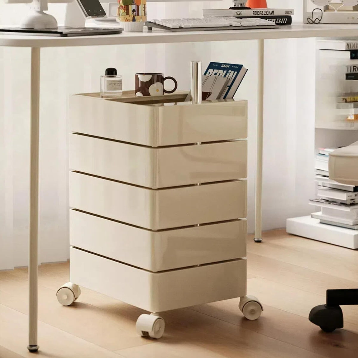Chic Nordic Rotating Storage Cabinet